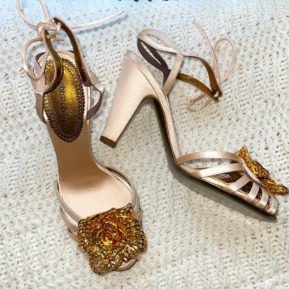 Roberto Cavalli Silk Pumps